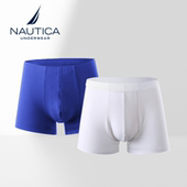 Underwear 商务男士 平角内裤 Nautica 超细腻莫代尔男生四角短裤 衩