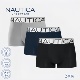 Underwear 商务男士 平角内裤 Nautica 透气棉质舒适3条四角短裤
