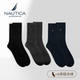 Nautica 袜子加厚精梳棉透气防臭冬男袜6双装 Underwear 商务男士
