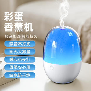 加湿器2025办公桌面卧室孕妇婴儿小型空气香薰喷雾静音加湿氛围灯