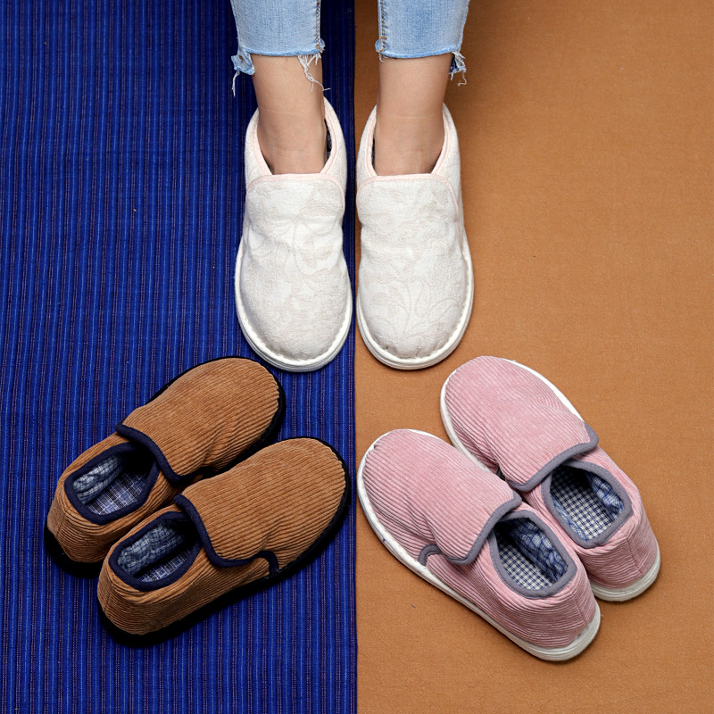 保暖棉鞋千层底亚麻居家