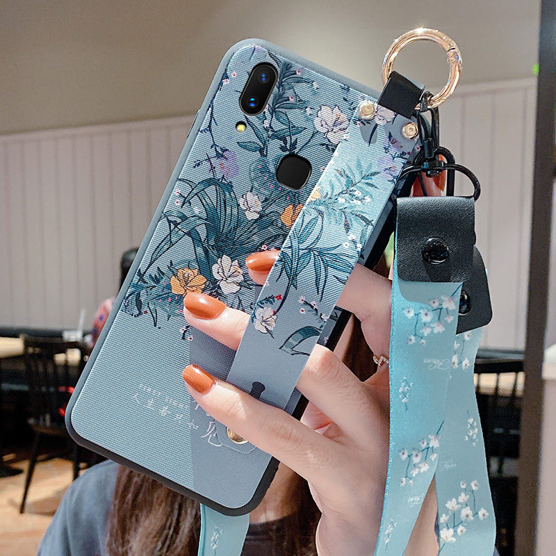 适用于vivox21背面指纹版手机壳viv0x21后置指纹腕带vⅰvox带挂绳iovx