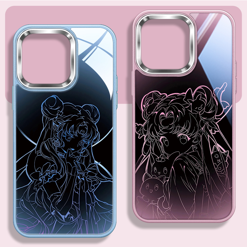 水冰月不包镜头玻璃手机壳