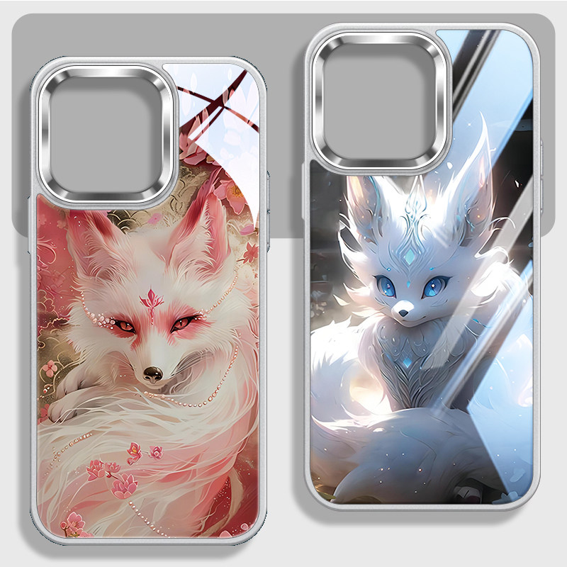 古风仙气九尾狐高级感玻璃壳