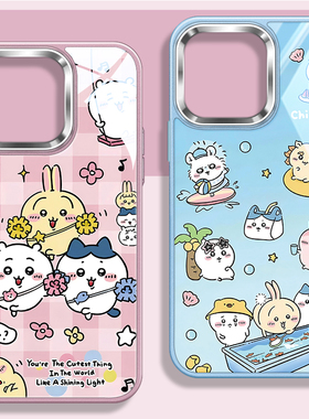 ckw手机壳适用苹果iPhone16promax卡通可爱15plus三小只乌萨奇14pmx小八吉伊13px大孔不包镜头12pm玻璃11情侣