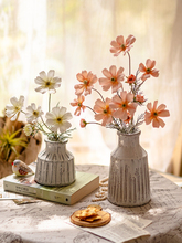 美式陶瓷花器北欧ins小花瓶复古干花插花装饰摆件客厅中式粗陶罐