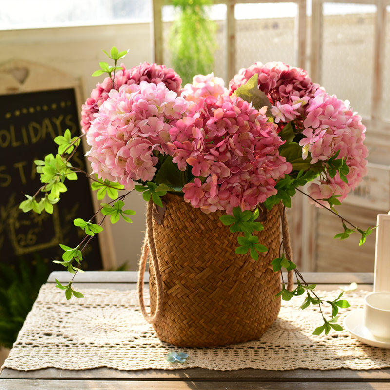 绣球仿真花束假花摆件客厅餐桌摆设店铺样板间装饰花艺婚礼手捧花