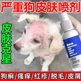 狗狗猫咪皮肤外用喷剂真菌螨虫宠物掉毛疥螨结痂狗癣猫癣喷雾软膏
