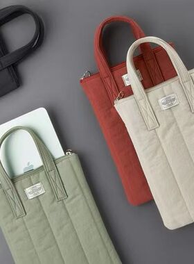 韩国ins男女手提电脑包适用苹果macbook14寸笔记本收纳包ipad平板11寸内胆包13.3寸保护套太空棉小众设计轻薄