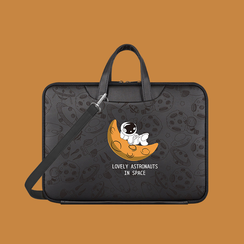 笔记本电脑包带肩带可斜挎15.6寸防水防摔男女适用苹果macbook15华为华硕联想小新air14红米简约收纳袋新款