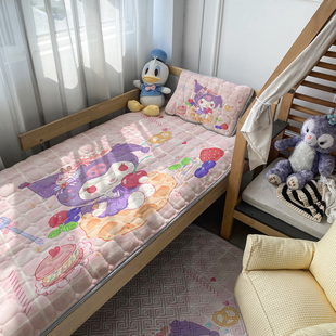牛奶絨床褥墊子幼兒園午睡墊兒童卡通嬰兒床定制托班冬季 蛋糕女孩