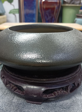 外径16cm内径10.5cm高6cm陶瓷花盆飞碟绿植盆栽造景盆景盆带底座