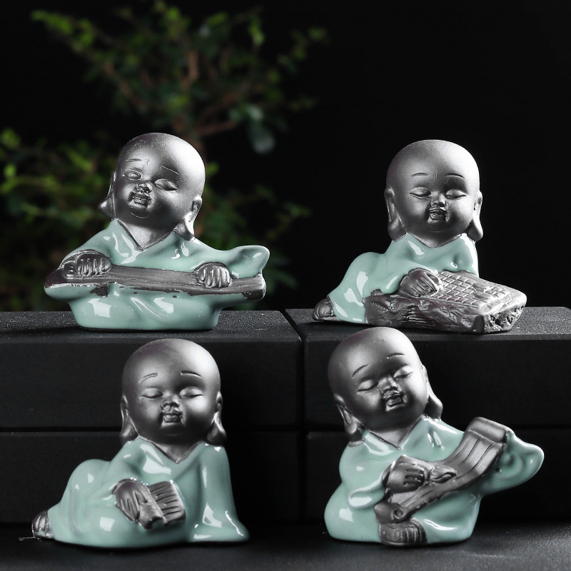 创意可爱复古古典摆件紫砂花宠