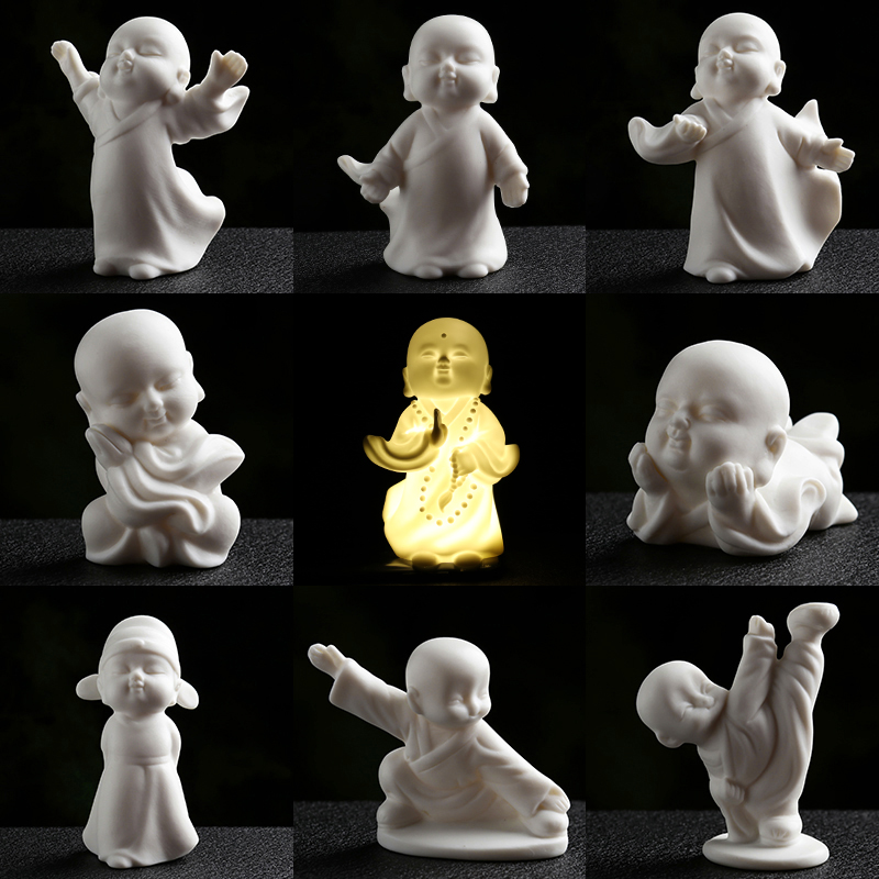 人物摆件车载装饰品创意陶瓷