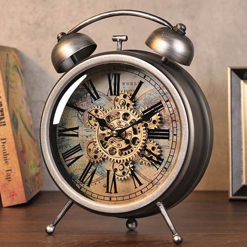 创意齿轮设计！轻奢静音机械座钟