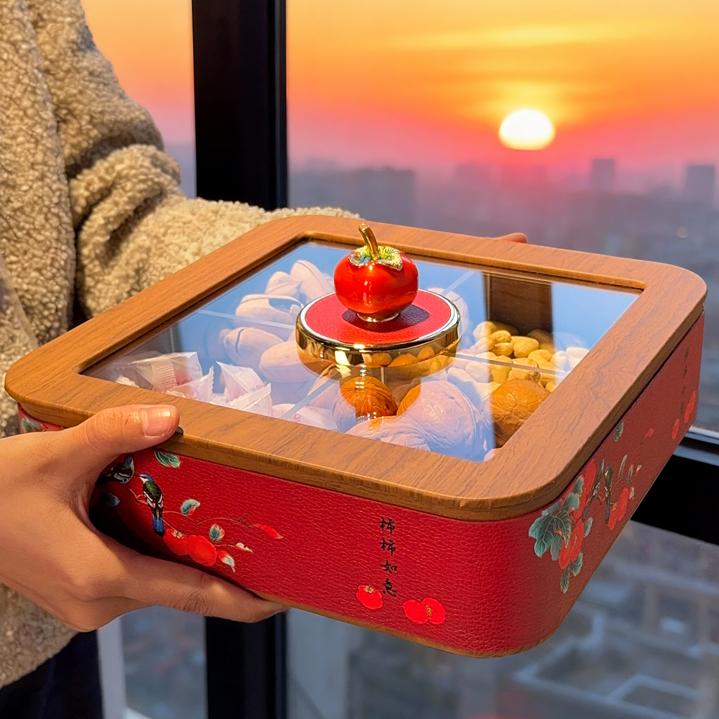 新中式干果盘客厅家用桌面精致水果盒2025新款茶几坚果零食摆放盘,餐饮具,果盆/果盘/果篮,淘宝优惠券,粉丝福利购,淘宝优惠卷
