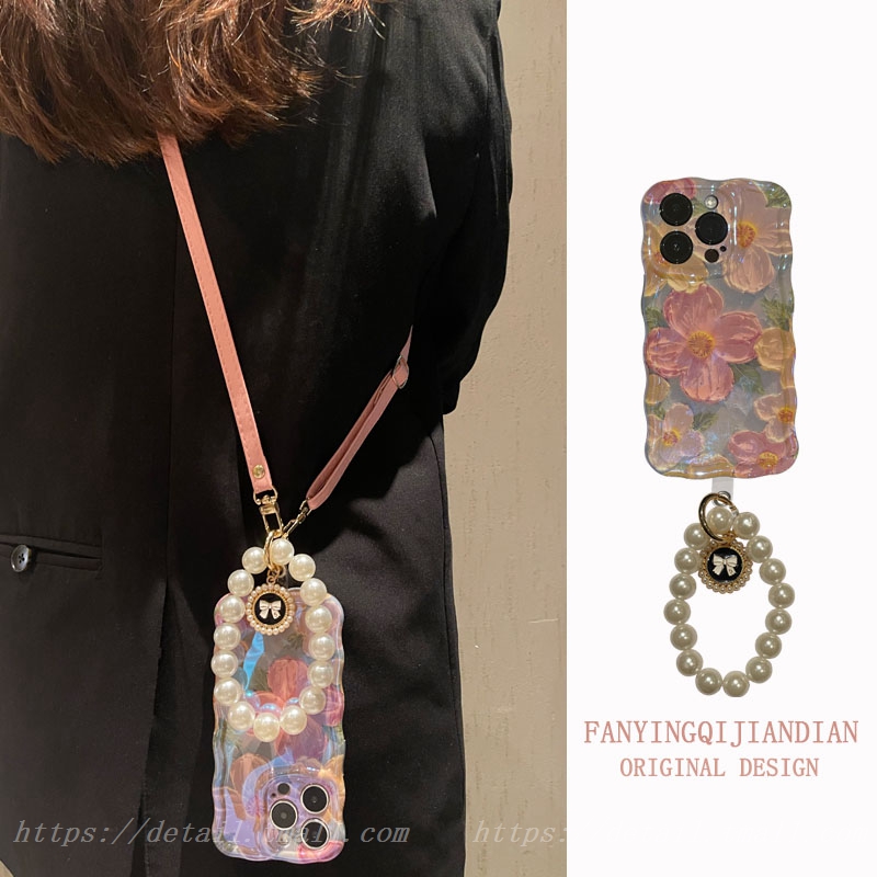 苹果14promax软胶斜挎挂绳