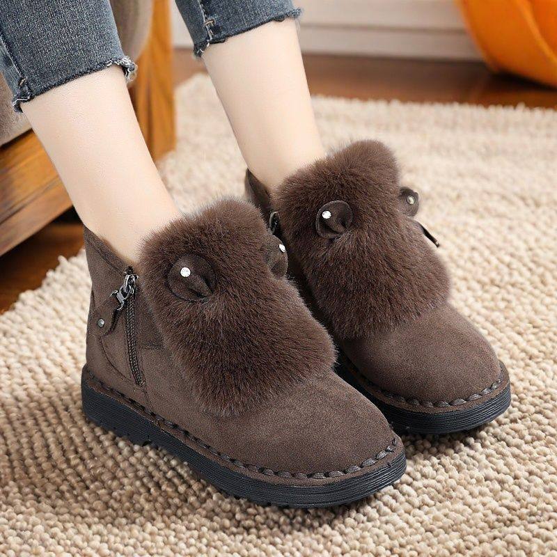新款雪地靴女靴子2024冬季平底棉靴防滑短靴加绒毛毛靴保暖大棉鞋,女鞋,时尚雪地靴,淘宝优惠券,粉丝福利购,淘宝优惠卷