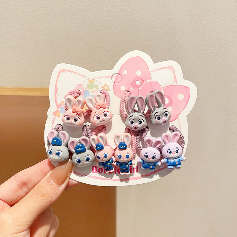 疯狂动物城儿童兔子警官发圈女孩新款皮筋不伤发马尾头饰扎头发绳,童装/婴儿装/亲子装,发饰,淘宝优惠券,粉丝福利购,淘宝优惠卷