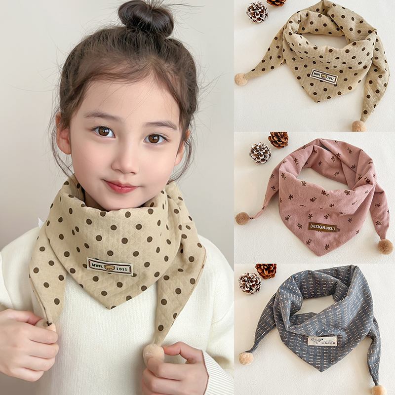 秋冬款儿童围巾加绒防风保暖围脖