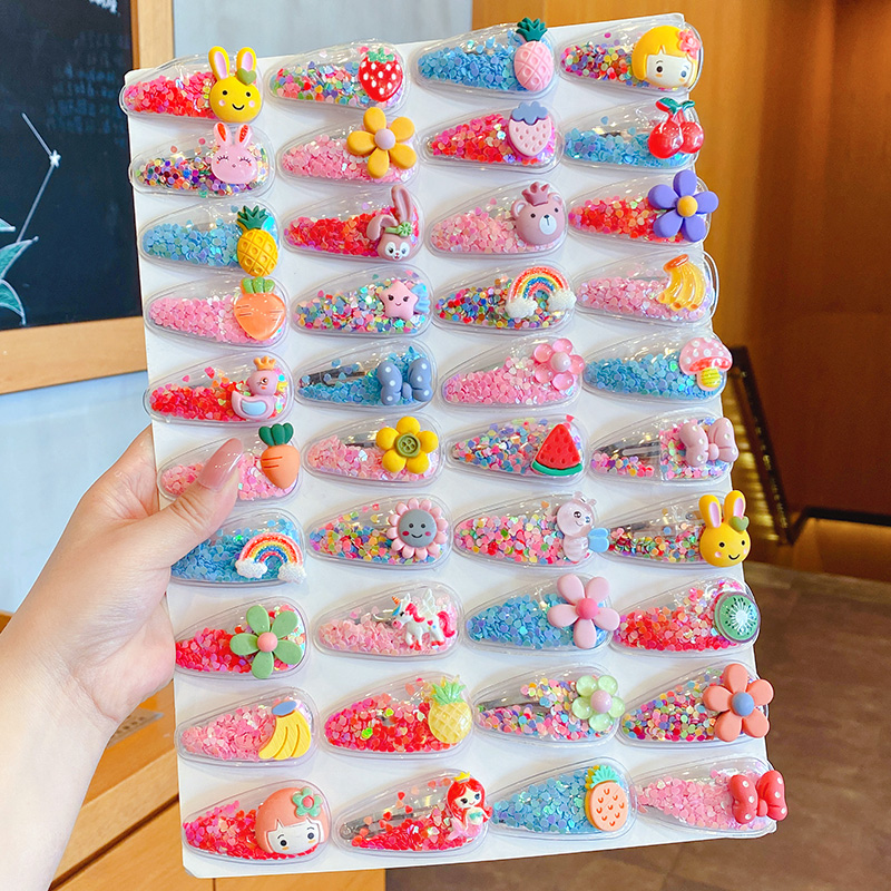 儿童新款流沙发夹发饰刘海碎发