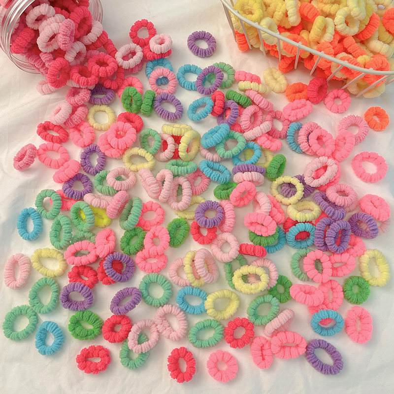儿童橡皮筋套宝宝不伤发圈扎辫子小号女孩婴幼儿弹性好扎头绳发饰