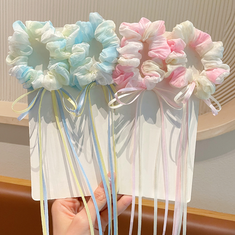 韩版儿童发圈大肠飘带发绳