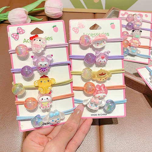 儿童发圈女童扎头发橡皮筋发饰可爱卡通高弹力发绳头饰头绳小女孩