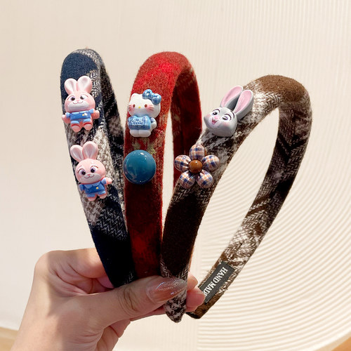 卡通兔子警官儿童发箍女童头箍