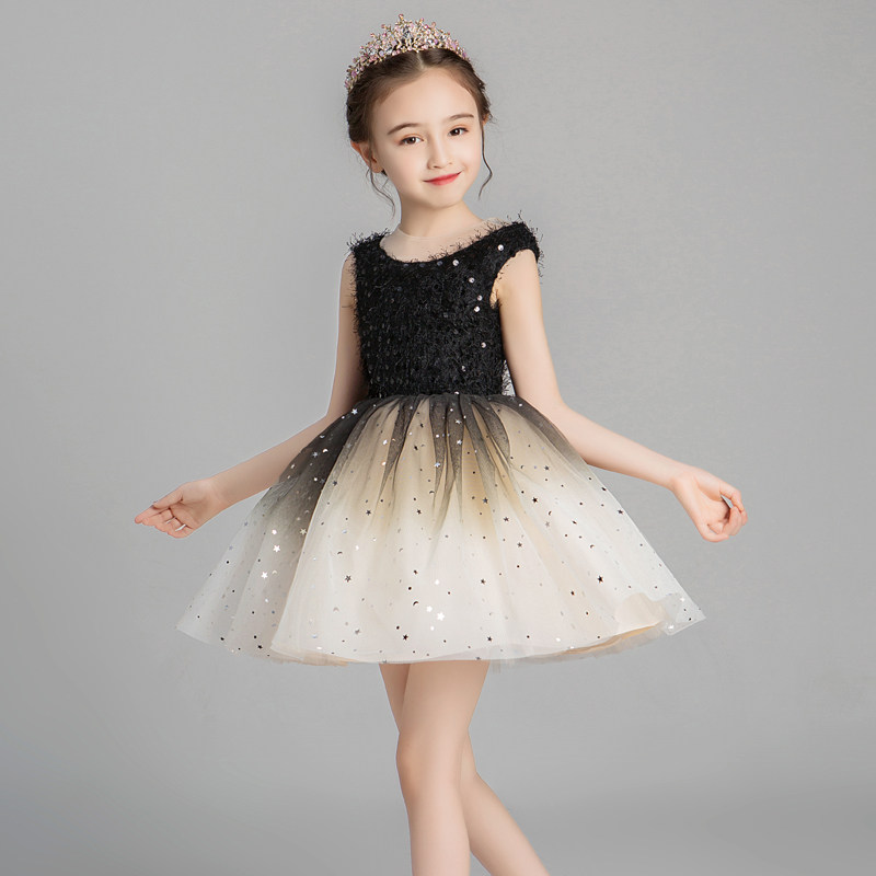 女童晚礼服公主裙小花童连衣裙童装婚纱儿童黑色渐变洋气演出服女,童装/婴儿装/亲子装,儿童礼服,淘宝优惠券,粉丝福利购,淘宝优惠卷