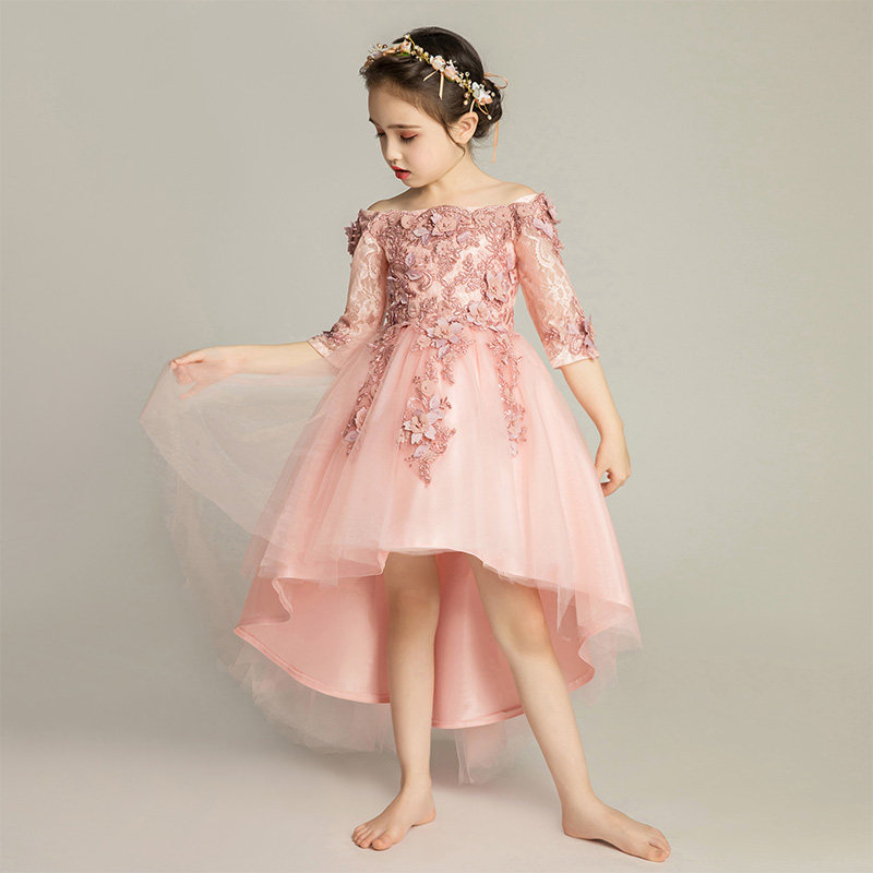 儿童晚礼服公主裙女童小花童婚纱高端新款气质高贵洋气连衣裙秋冬,童装/婴儿装/亲子装,儿童礼服,淘宝优惠券,粉丝福利购,淘宝优惠卷