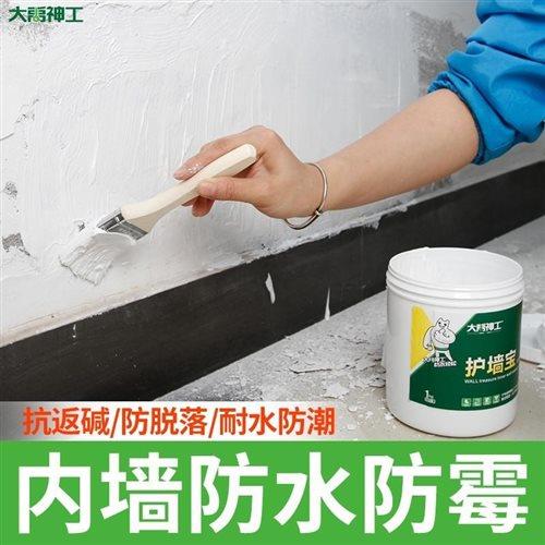 防水涂料内e墙室内渗水墙体防潮防霉胶补墙膏墙面脱落修补白色。