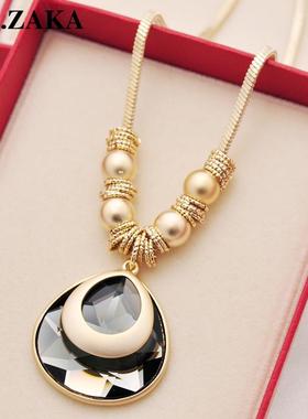 毛衣链长款项链女时尚百搭饰品韩国短款锁骨链连衣裙衣服装饰挂件