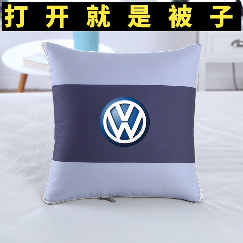 抱枕被子两用车载专车专用定制车用多功能靠垫头枕汽车.大众款睡