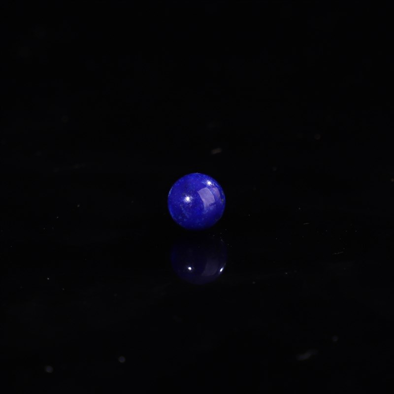 纯天然青金石散珠6mm圆珠无白矢车菊蓝单珠多宝手串配珠 138号