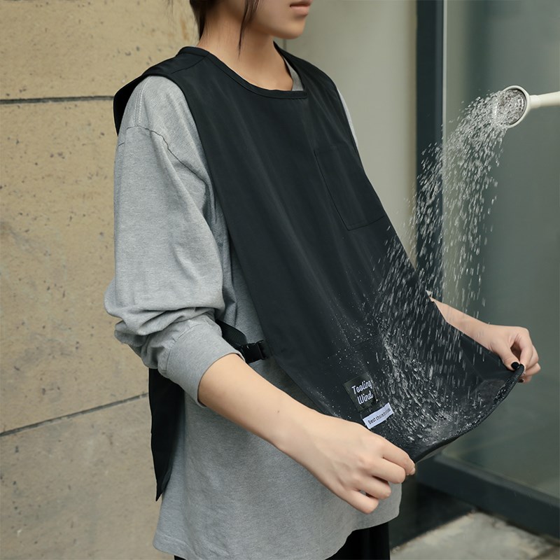 马甲防水围裙新款高级感年轻款餐饮专用咖啡店工作服定制logo印字