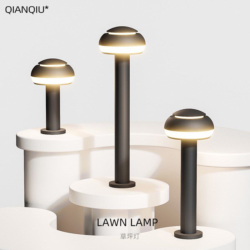 草坪灯户外防水别墅庭院花园室外网红装饰景观简约led地插蘑菇灯