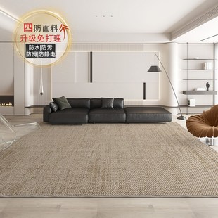 o卧室床边房间免洗可擦侘寂风防水轻奢高级地垫 地毯客厅2024新款