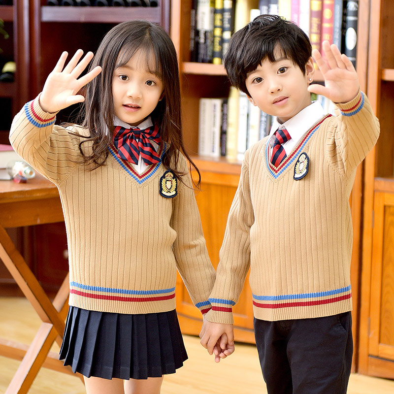 幼儿园园服春秋冬l季儿p童装英伦学院风毕业季中小学生校服班服套