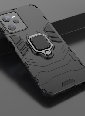 oppo真我REALMEC35手机壳指环支架铠甲钢铁侠REALMEC35全包保护套
