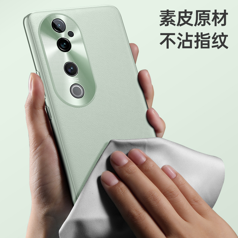 适用于vivos19手机壳vivis19pro真皮保护套vovos19电镀金边镜头V2364A全包牛皮防摔5G男女高级感磨砂潮外壳