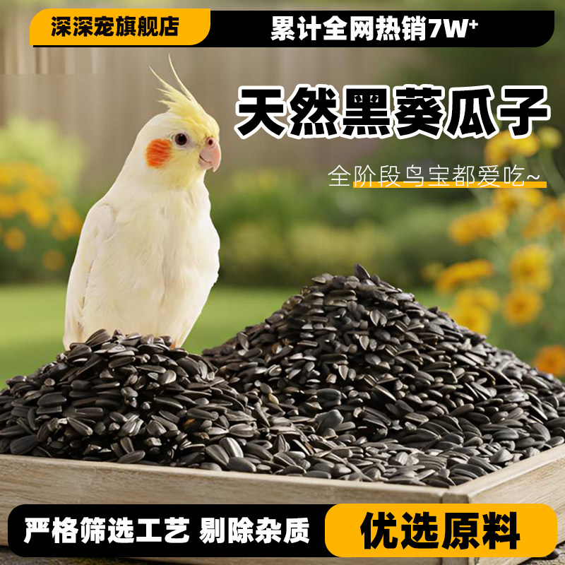鹦鹉鸟粮饲料鸟食油葵小瓜子奖励零食鹦鹉玄凤虎皮牡丹专用鸟粮食