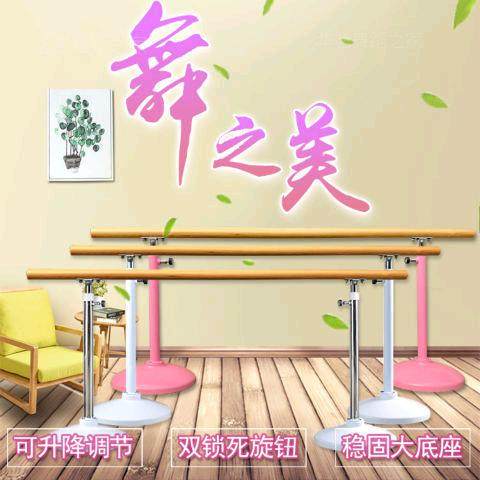 舞蹈把杆家用移动式升降压腿杆成人儿童舞蹈房教室幼儿园练功器材