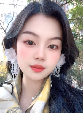 海边旅游度假白色花朵流苏耳环耳饰耳钉耳夹耳坠2026新款新娘饰品