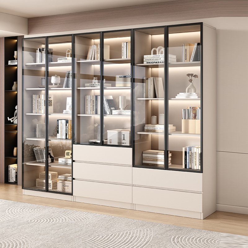 加厚背板实木书柜顺丰速发