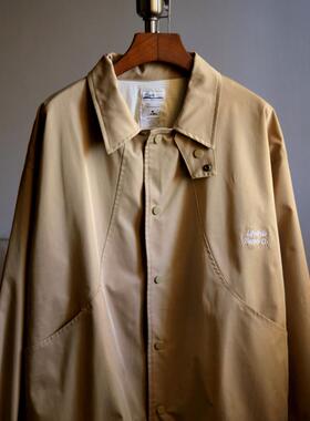 HavenYard 弧形设计宽松日系立领外套教练夹克