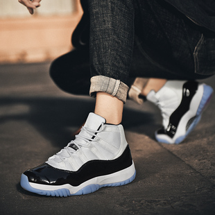 AJ11康扣篮球鞋莆田纯原男女鞋学生百搭高帮气垫减震实战球鞋