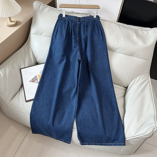 宽松遮肉显瘦休闲直筒长裤 神裤 复古垂感高腰牛仔裤 宽松廓形 来袭