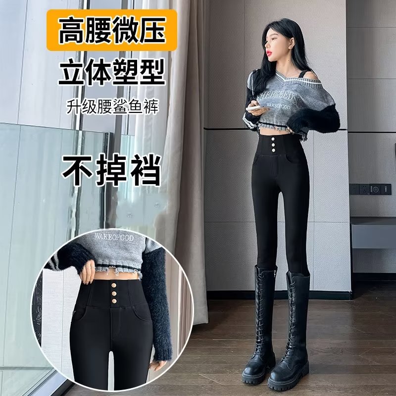 长裤薄款弹力小黑裤休闲长裤