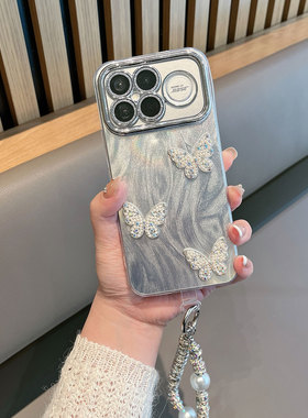 适用于红米k90手机壳redmik90promax带镜头膜小米2510DRK44C全包防摔25102RKBEC蝴蝶red米90k高级感k9o薄款pm